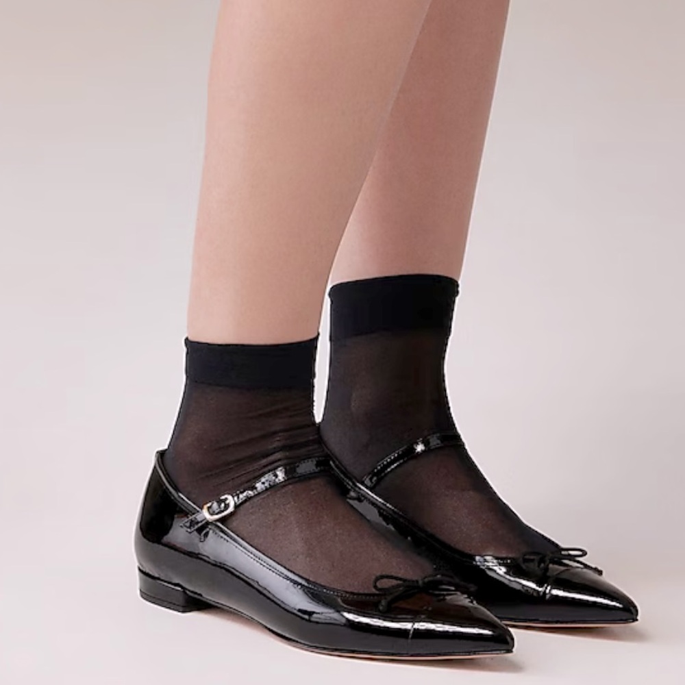 Black Patent Leather Mary Jane Flats